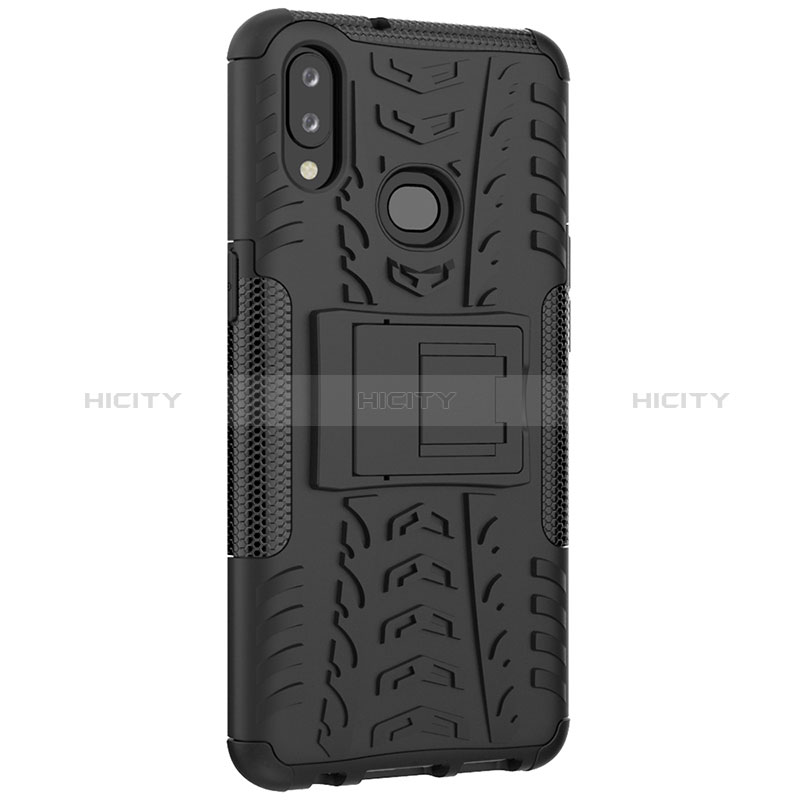 Coque Contour Silicone et Plastique Housse Etui Mat avec Support JX1 pour Samsung Galaxy A10s Plus