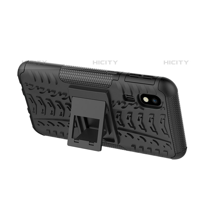 Coque Contour Silicone et Plastique Housse Etui Mat avec Support JX1 pour Samsung Galaxy A2 Core A260F A260G Plus