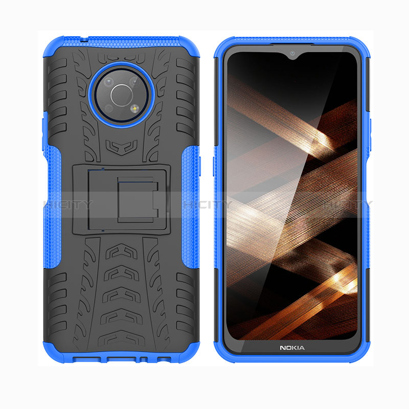 Coque Contour Silicone et Plastique Housse Etui Mat avec Support JX2 pour Nokia G300 5G Plus