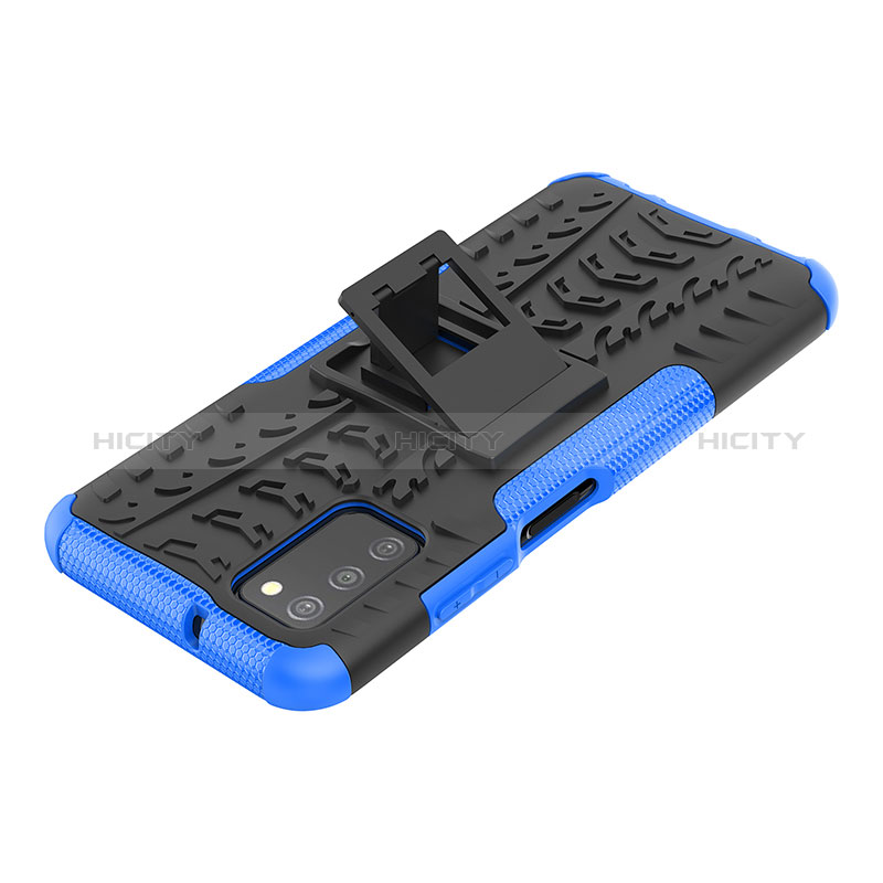 Coque Contour Silicone et Plastique Housse Etui Mat avec Support JX2 pour Samsung Galaxy A02s Plus