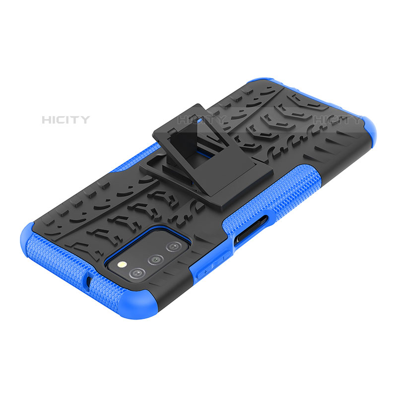 Coque Contour Silicone et Plastique Housse Etui Mat avec Support JX2 pour Samsung Galaxy M02s Plus