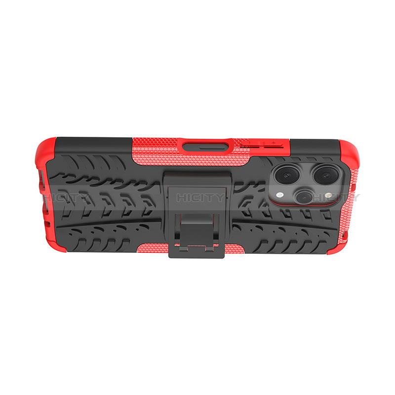 Coque Contour Silicone et Plastique Housse Etui Mat avec Support JX2 pour Xiaomi Redmi 12 4G Plus