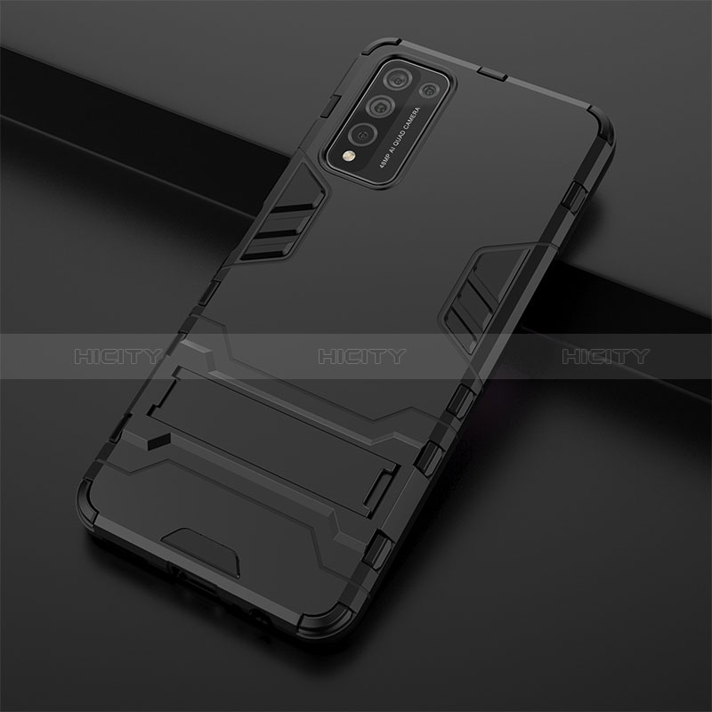 Coque Contour Silicone et Plastique Housse Etui Mat avec Support KC1 pour Huawei Honor 10X Lite Plus