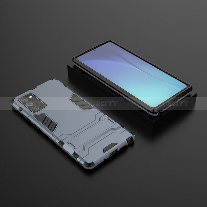Coque Contour Silicone et Plastique Housse Etui Mat avec Support KC1 pour Samsung Galaxy Note 20 5G Plus