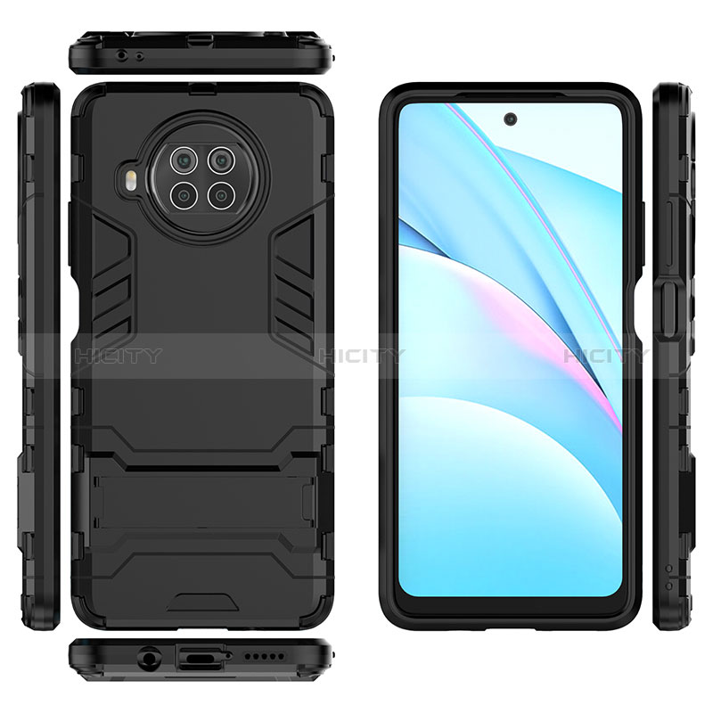 Coque Contour Silicone et Plastique Housse Etui Mat avec Support KC1 pour Xiaomi Mi 10i 5G Plus