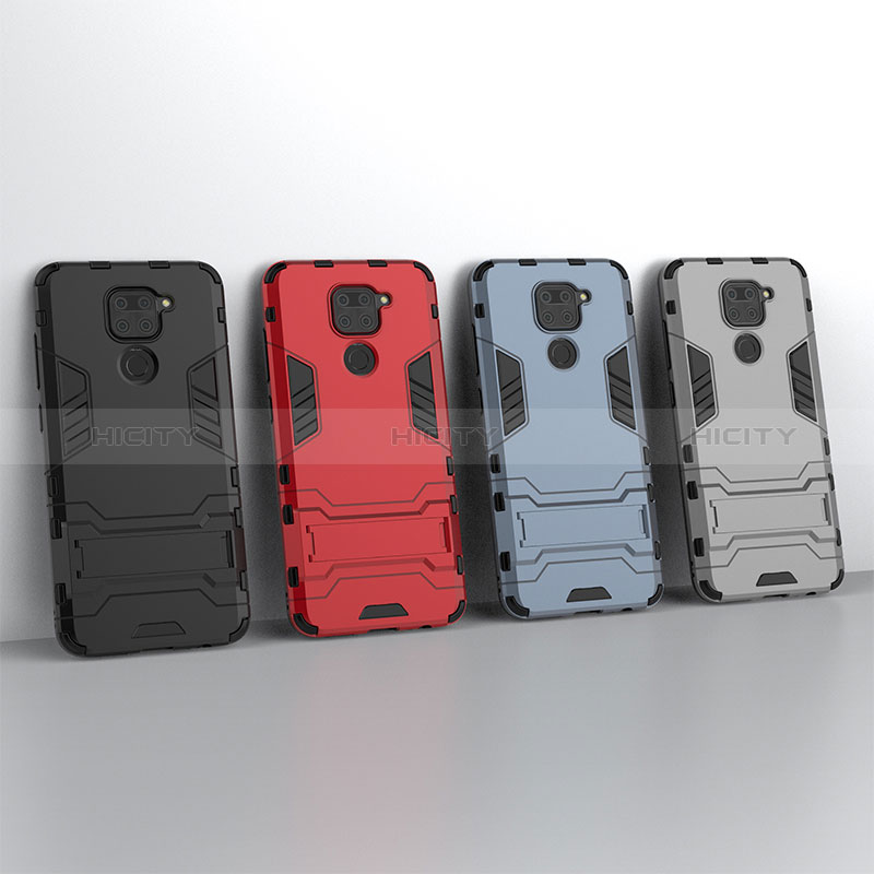 Coque Contour Silicone et Plastique Housse Etui Mat avec Support KC1 pour Xiaomi Redmi 10X 4G Plus