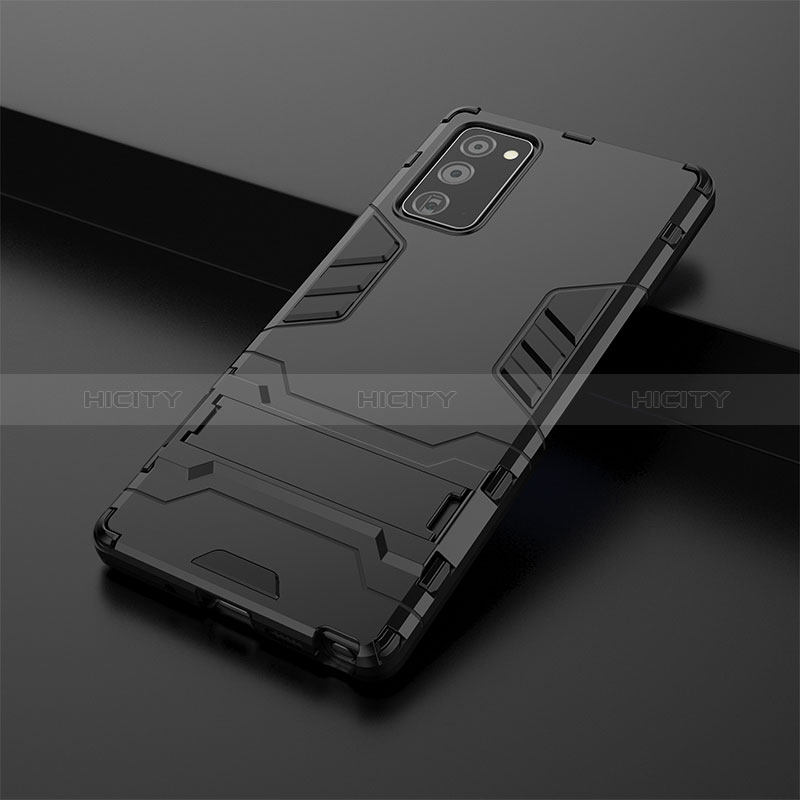 Coque Contour Silicone et Plastique Housse Etui Mat avec Support KC3 pour Samsung Galaxy Note 20 5G Plus