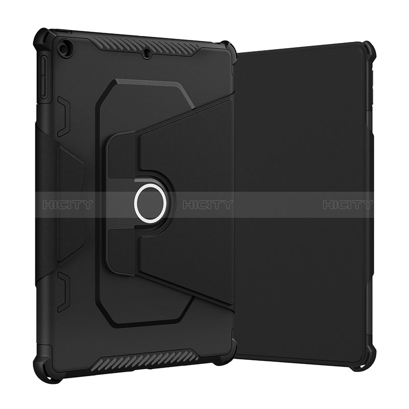 Coque Contour Silicone et Plastique Housse Etui Mat avec Support L04 pour Apple iPad 10.2 (2019) Plus