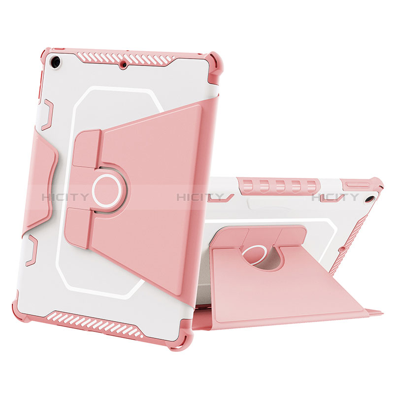 Coque Contour Silicone et Plastique Housse Etui Mat avec Support L05 pour Apple iPad 10.2 (2019) Plus