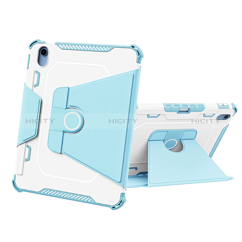 Coque Contour Silicone et Plastique Housse Etui Mat avec Support L05 pour Apple iPad 10.9 (2022) Plus