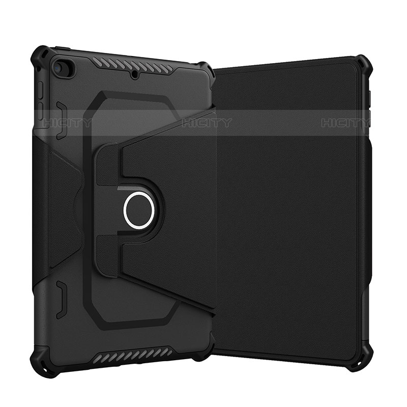 Coque Contour Silicone et Plastique Housse Etui Mat avec Support L05 pour Apple iPad Mini 5 (2019) Noir Plus