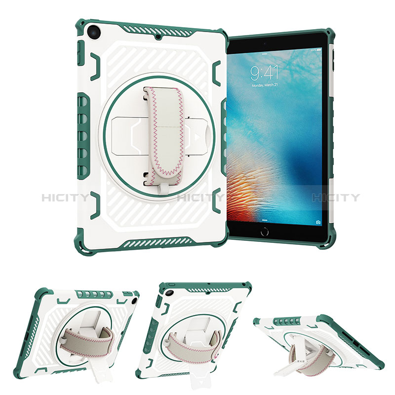 Coque Contour Silicone et Plastique Housse Etui Mat avec Support L07 pour Apple New iPad 9.7 (2017) Plus