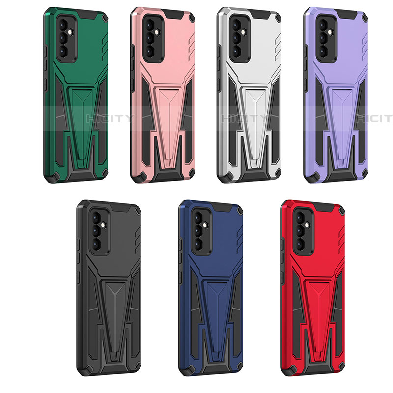 Coque Contour Silicone et Plastique Housse Etui Mat avec Support MQ1 pour Samsung Galaxy A34 5G Plus