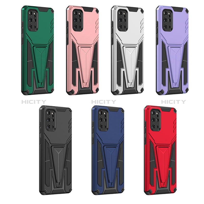 Coque Contour Silicone et Plastique Housse Etui Mat avec Support MQ1 pour Samsung Galaxy S20 Plus Plus