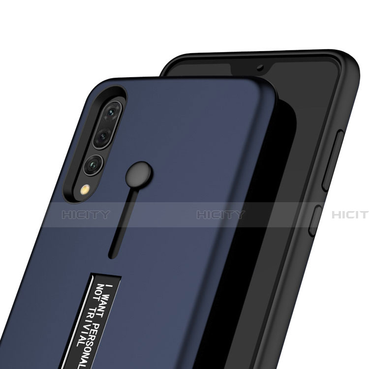 Coque Contour Silicone et Plastique Housse Etui Mat avec Support P01 pour Huawei P20 Pro Plus