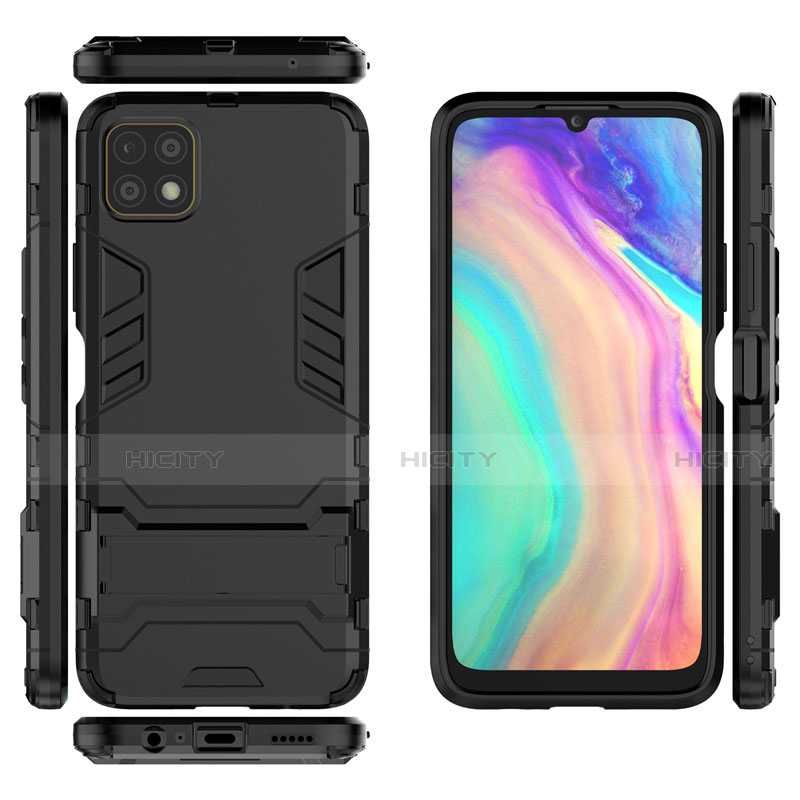 Coque Contour Silicone et Plastique Housse Etui Mat avec Support pour Huawei Enjoy 20 5G Plus