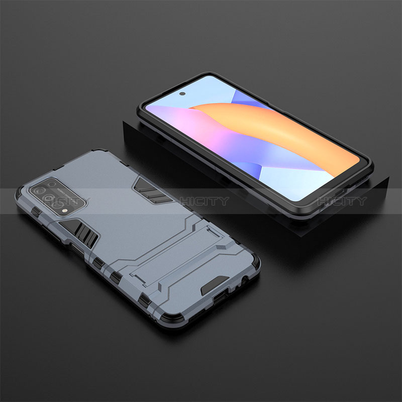 Coque Contour Silicone et Plastique Housse Etui Mat avec Support pour Huawei Honor 10X Lite Plus