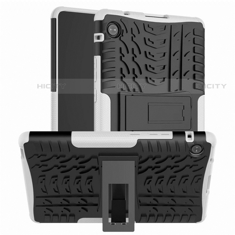 Coque Contour Silicone et Plastique Housse Etui Mat avec Support pour Huawei MatePad T 8 Plus