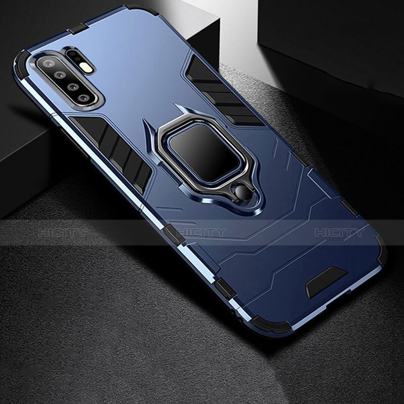 Coque Contour Silicone et Plastique Housse Etui Mat avec Support pour Huawei P30 Pro New Edition Plus