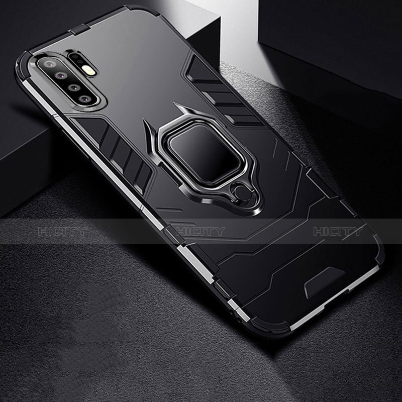 Coque Contour Silicone et Plastique Housse Etui Mat avec Support pour Huawei P30 Pro New Edition Plus