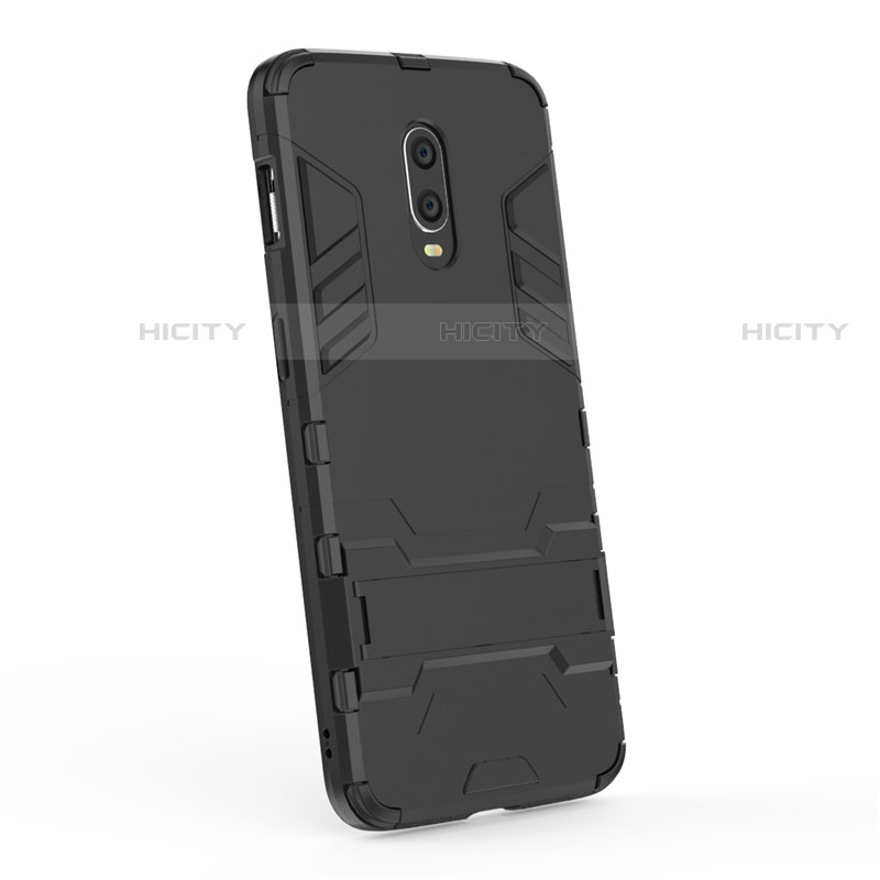 Coque Contour Silicone et Plastique Housse Etui Mat avec Support pour OnePlus 7 Plus