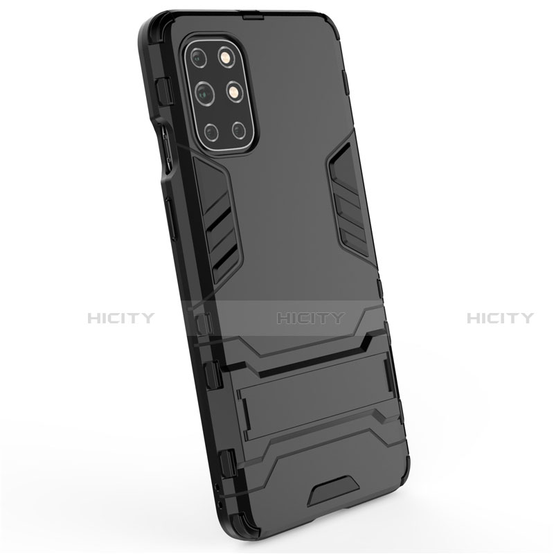 Coque Contour Silicone et Plastique Housse Etui Mat avec Support pour OnePlus 8T 5G Plus