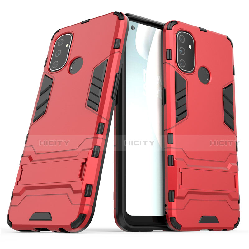 Coque Contour Silicone et Plastique Housse Etui Mat avec Support pour OnePlus Nord N100 Plus