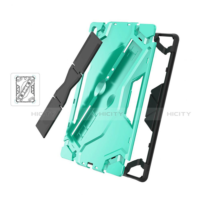 Coque Contour Silicone et Plastique Housse Etui Mat avec Support pour Samsung Galaxy Tab S6 10.5 SM-T860 Plus