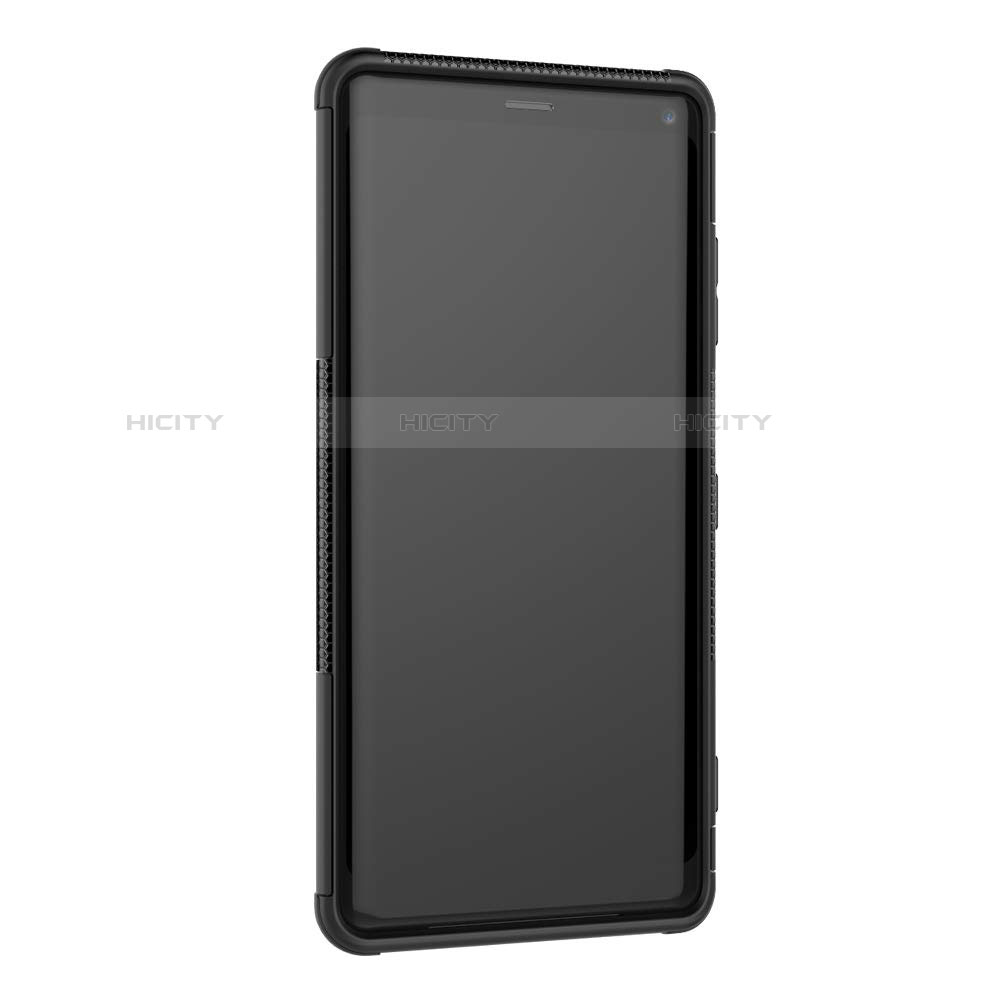 Coque Contour Silicone et Plastique Housse Etui Mat avec Support pour Sony Xperia XZ3 Plus