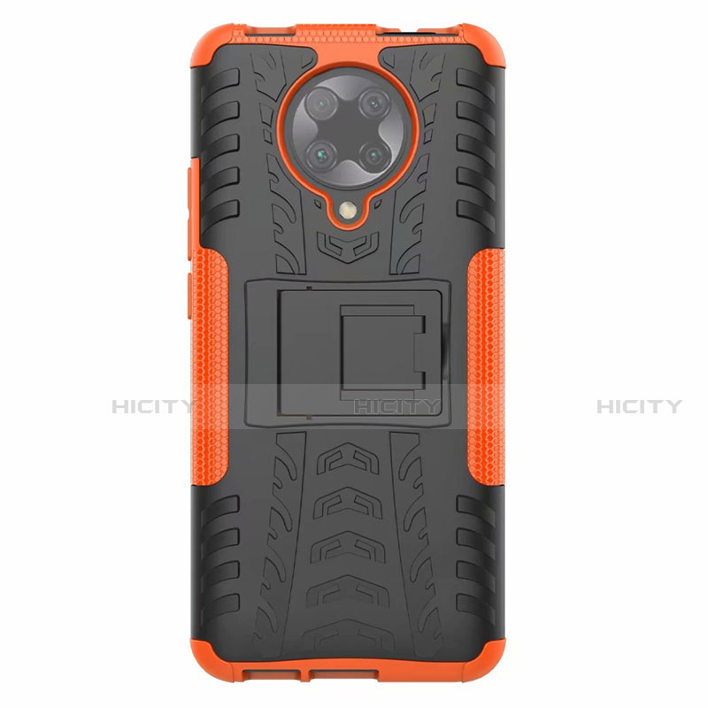 Coque Contour Silicone et Plastique Housse Etui Mat avec Support R02 pour Xiaomi Redmi K30 Pro Zoom Plus