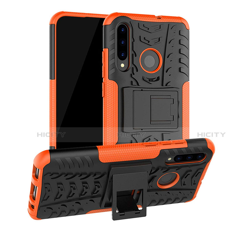 Coque Contour Silicone et Plastique Housse Etui Mat avec Support R03 pour Huawei P Smart+ Plus (2019) Plus