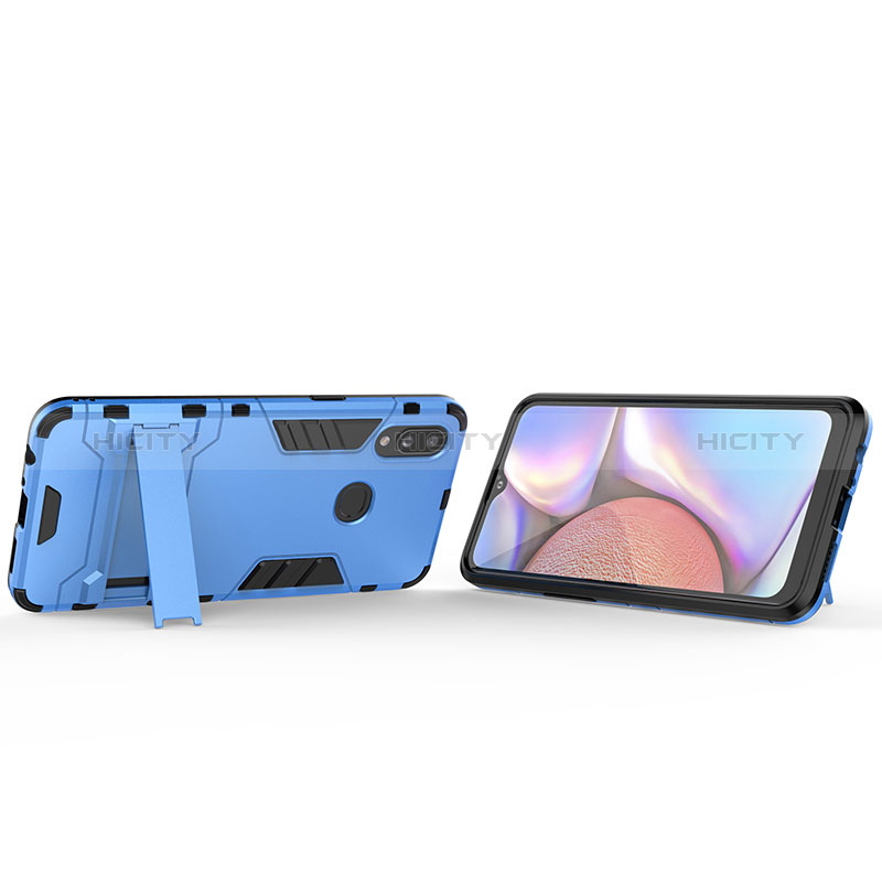 Coque Contour Silicone et Plastique Housse Etui Mat avec Support T01 pour Samsung Galaxy A10s Plus