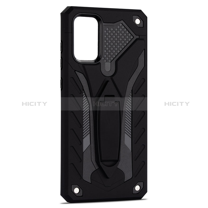 Coque Contour Silicone et Plastique Housse Etui Mat avec Support YF1 pour Samsung Galaxy S20 5G Plus