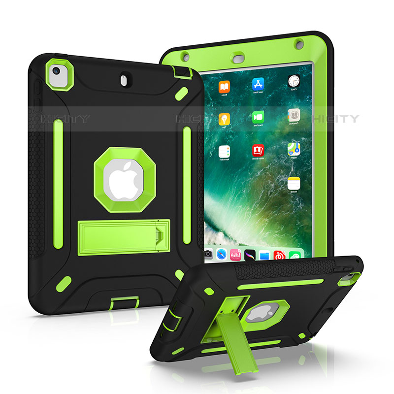 Coque Contour Silicone et Plastique Housse Etui Mat avec Support YJ1 pour Apple iPad Mini 5 (2019) Plus