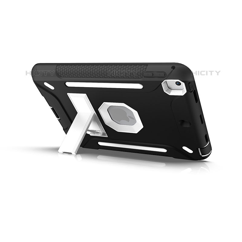 Coque Contour Silicone et Plastique Housse Etui Mat avec Support YJ2 pour Apple iPad Mini 5 (2019) Plus