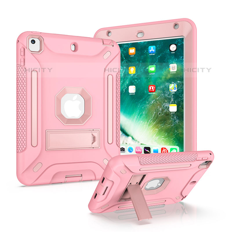 Coque Contour Silicone et Plastique Housse Etui Mat avec Support YJ2 pour Apple iPad Mini 5 (2019) Plus