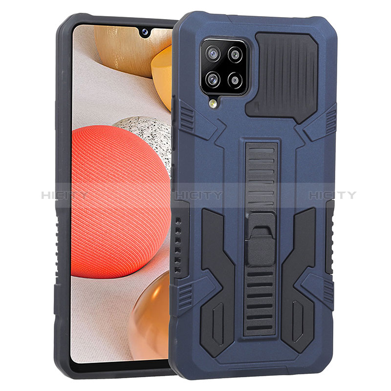 Coque Contour Silicone et Plastique Housse Etui Mat avec Support ZJ1 pour Samsung Galaxy A42 5G Plus