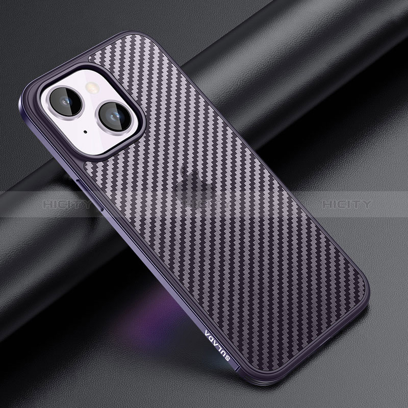 Coque Contour Silicone et Plastique Housse Etui Mat LD1 pour Apple iPhone 14 Plus Plus