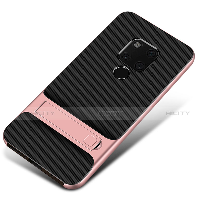 Coque Contour Silicone et Plastique Housse Etui Mat M01 pour Huawei Mate 20 Or Rose Plus