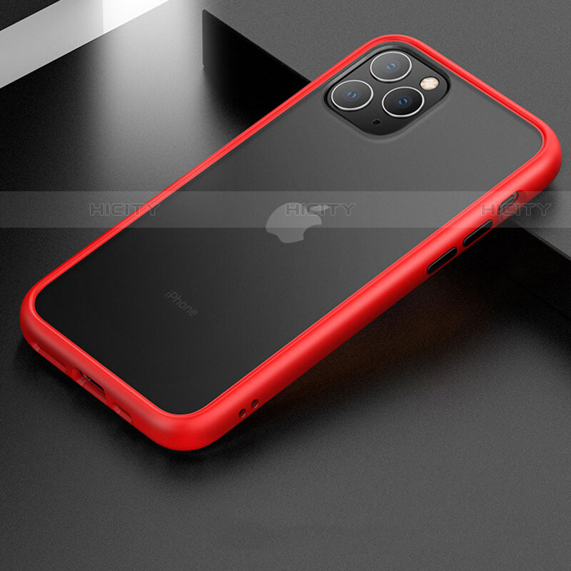 Coque Contour Silicone et Plastique Housse Etui Mat pour Apple iPhone 11 Pro Plus