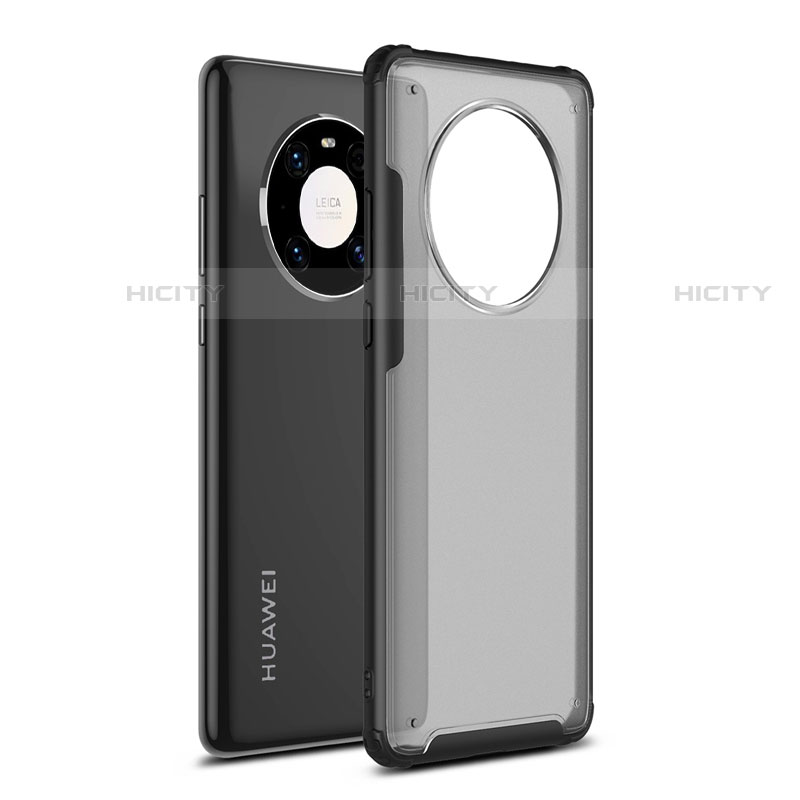 Coque Contour Silicone et Plastique Housse Etui Mat pour Huawei Mate 40 Noir Plus