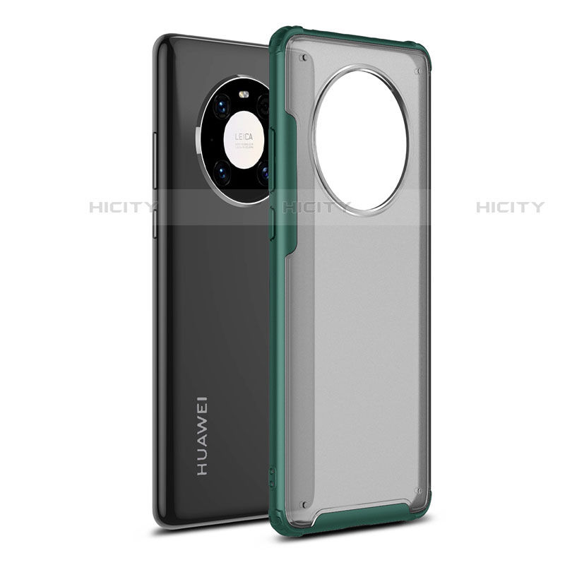 Coque Contour Silicone et Plastique Housse Etui Mat pour Huawei Mate 40 Pro Vert Plus