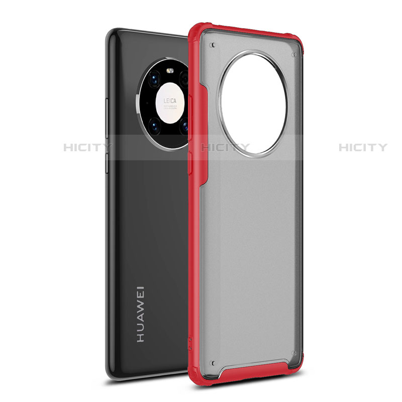 Coque Contour Silicone et Plastique Housse Etui Mat pour Huawei Mate 40 Rouge Plus