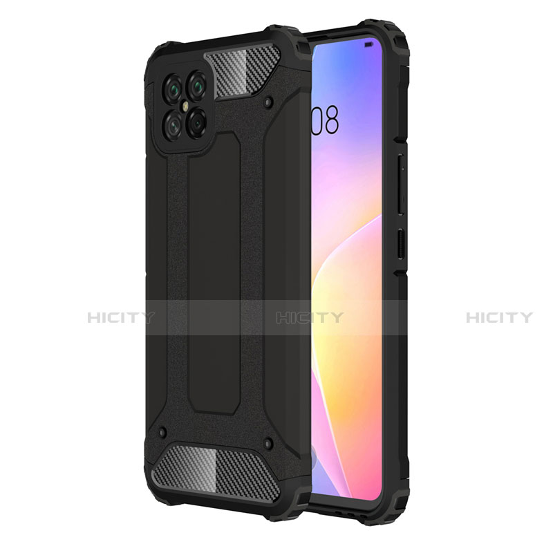 Coque Contour Silicone et Plastique Housse Etui Mat pour Huawei Nova 8 SE 5G Noir Plus