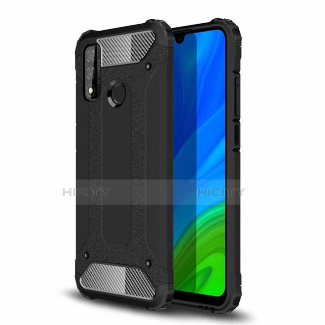 Coque Contour Silicone et Plastique Housse Etui Mat pour Huawei Nova Lite 3 Plus Noir Plus