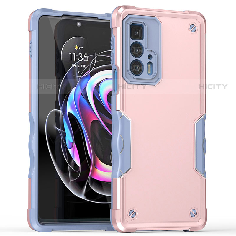 Coque Contour Silicone et Plastique Housse Etui Mat pour Motorola Moto Edge 20 Pro 5G Plus