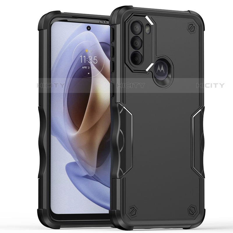 Coque Contour Silicone et Plastique Housse Etui Mat pour Motorola Moto G41 Plus