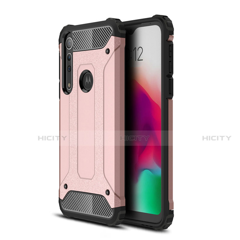 Coque Contour Silicone et Plastique Housse Etui Mat pour Motorola Moto G8 Play Plus