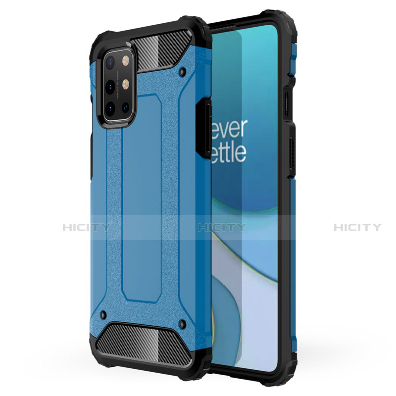 Coque Contour Silicone et Plastique Housse Etui Mat pour OnePlus 8T 5G Bleu Ciel Plus