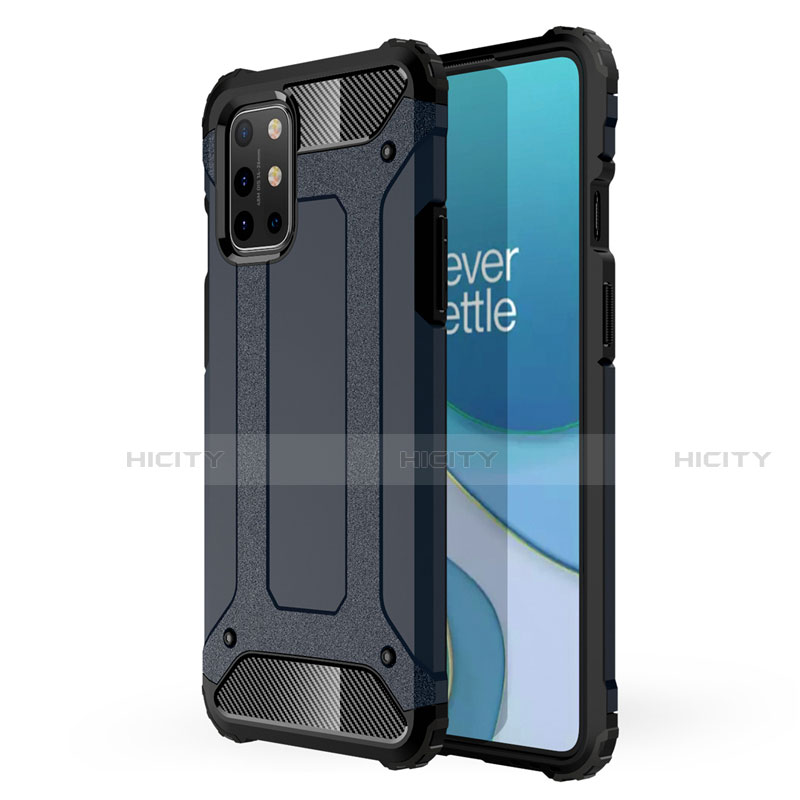 Coque Contour Silicone et Plastique Housse Etui Mat pour OnePlus 8T 5G Bleu Royal Plus